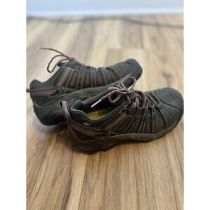 Keen Utility Work Shoes Womens Size 8 Black Gray Steel Toe‎ Safety ASTM F2413 EH